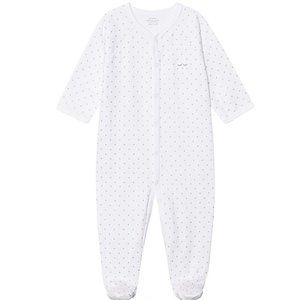 Livly Saturday Simplicity White Dotted Girls Footie 6-9m $40